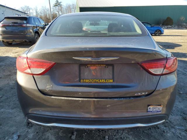 1C3CCCAB2FN604655 - 2015 CHRYSLER 200 LIMITED CHARCOAL photo 6
