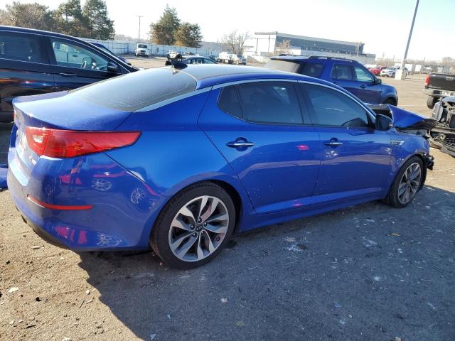 5XXGR4A67FG413653 - 2015 KIA OPTIMA SX BLUE photo 3