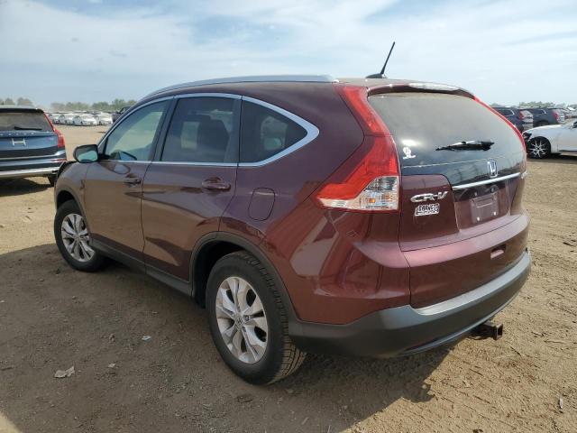 5J6RM4H72DL039398 - 2013 HONDA CR-V EXL BURGUNDY photo 2