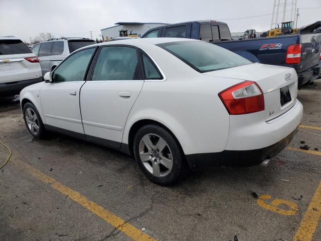 WAUJT68E92A305831 - 2002 AUDI A4 3.0 WHITE photo 2