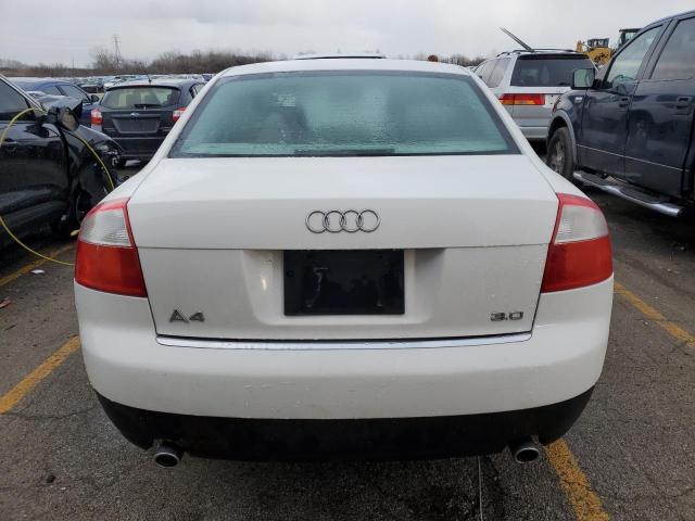 WAUJT68E92A305831 - 2002 AUDI A4 3.0 WHITE photo 6