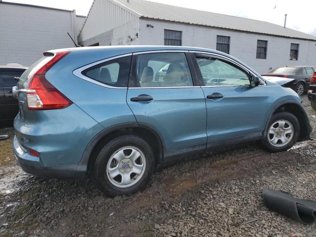 5J6RM4H35FL080527 - 2015 HONDA CR-V LX TEAL photo 3