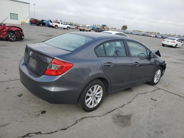 2HGFB2F94CH590873 - 2012 HONDA CIVIC EXL ნაცრისფერი ფოტო 3