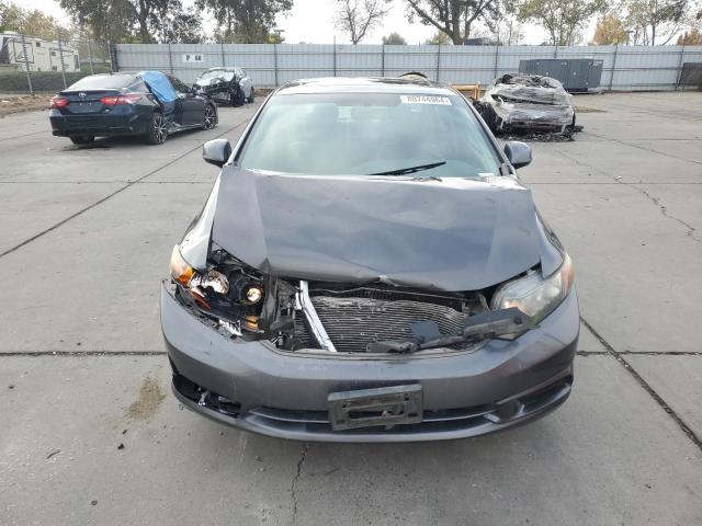 2HGFB2F94CH590873 - 2012 HONDA CIVIC EXL ნაცრისფერი ფოტო 5