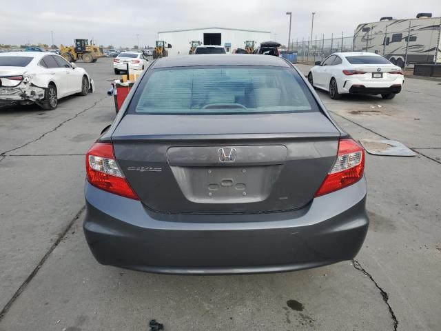 2HGFB2F94CH590873 - 2012 HONDA CIVIC EXL ნაცრისფერი ფოტო 6