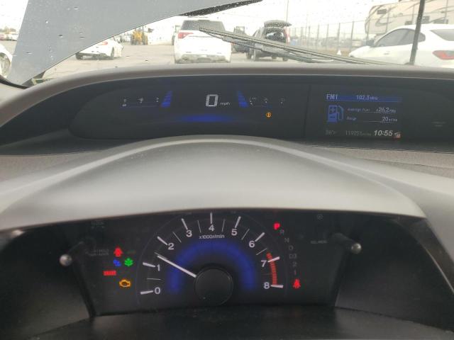 2HGFB2F94CH590873 - 2012 HONDA CIVIC EXL ნაცრისფერი ფოტო 9