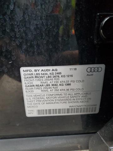 WA1CNAFY7K2028980 - 2019 AUDI Q5 PRESTIGE 黑色 照片 14