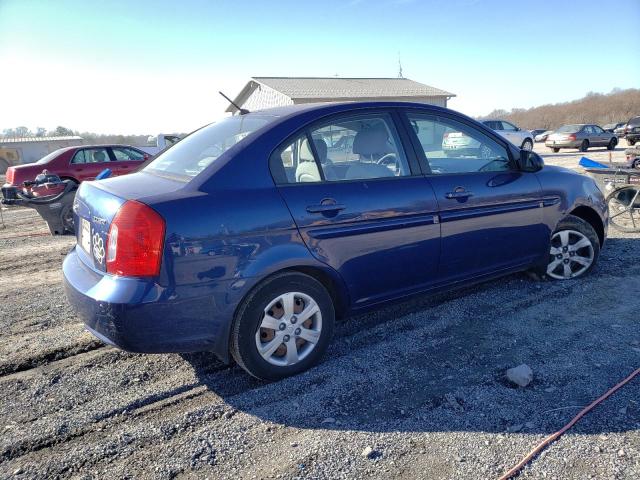 KMHCN46C19U322610 - 2009 HYUNDAI ACCENT GLS BLUE photo 3