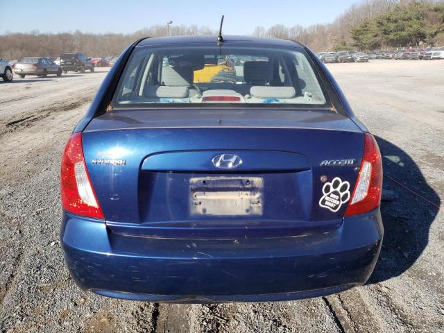 KMHCN46C19U322610 - 2009 HYUNDAI ACCENT GLS BLUE photo 6