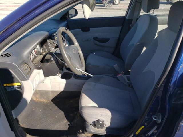 KMHCN46C19U322610 - 2009 HYUNDAI ACCENT GLS BLUE photo 7