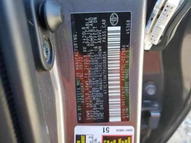 4T1C11AK7PU096854 - 2023 TOYOTA CAMRY LE GRAY photo 13
