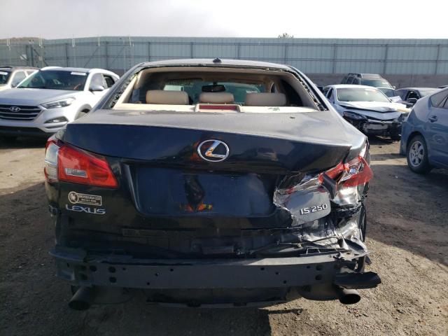 JTHBK262772047837 - 2007 LEXUS IS 250 BLACK photo 6