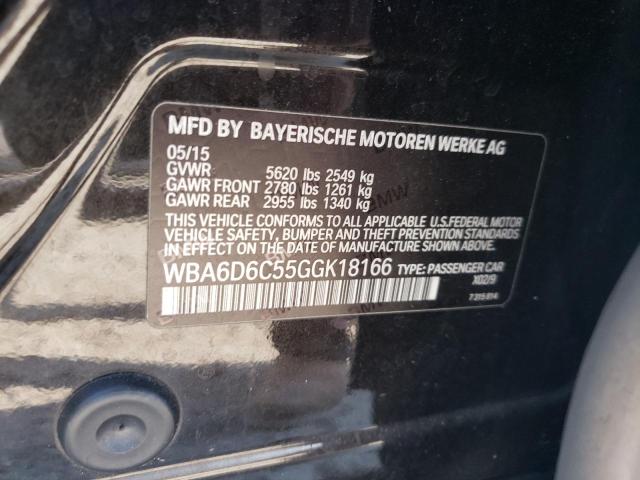 WBA6D6C55GGK18166 - 2016 BMW ALPINA B6 BLACK photo 12