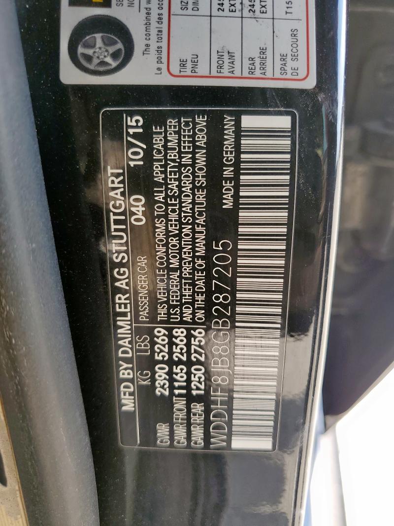 WDDHF8JB8GB287205 - 2016 MERCEDES-BENZ E 350 4MATIC BLACK photo 12