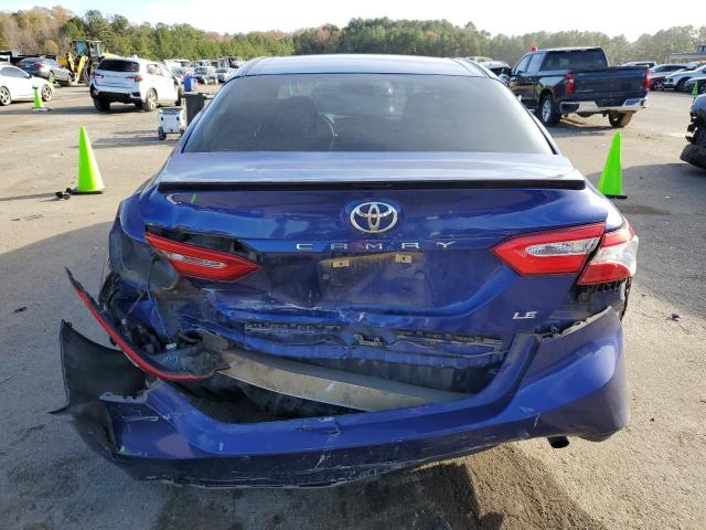 4T1B11HK0JU539242 - 2018 TOYOTA CAMRY L BLUE photo 6