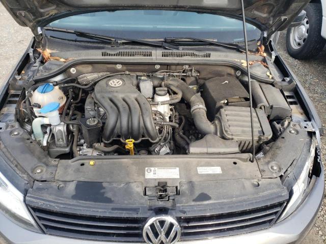 3VW2K7AJ3EM333832 - 2014 VOLKSWAGEN JETTA BASE GRAY photo 11