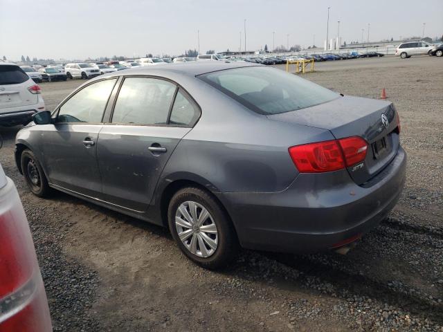 3VW2K7AJ3EM333832 - 2014 VOLKSWAGEN JETTA BASE GRAY photo 2