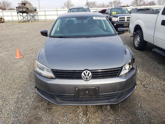 3VW2K7AJ3EM333832 - 2014 VOLKSWAGEN JETTA BASE GRAY photo 5