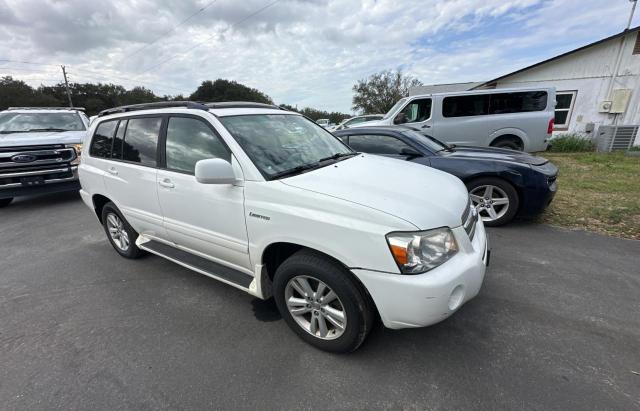 JTEEW21A660004257 - 2006 TOYOTA HIGHLANDER HYBRID WHITE photo 1