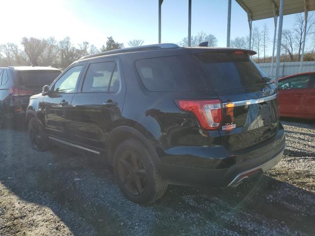 1FM5K8D84GGA38956 - 2016 FORD EXPLORER XLT BLACK photo 2