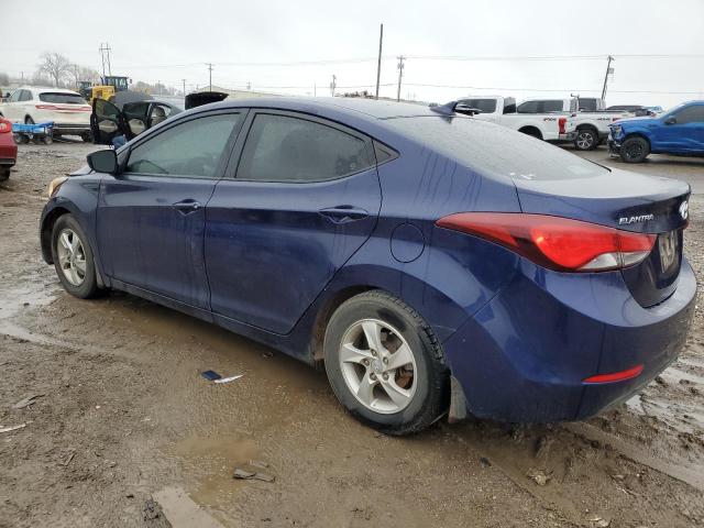 5NPDH4AE1EH490390 - 2014 HYUNDAI ELANTRA SE BLUE photo 2