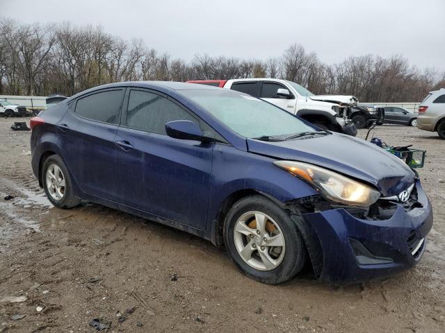 5NPDH4AE1EH490390 - 2014 HYUNDAI ELANTRA SE BLUE photo 4