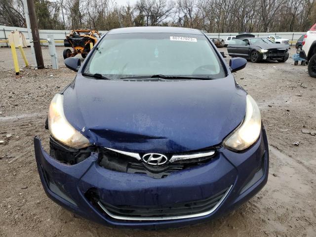 5NPDH4AE1EH490390 - 2014 HYUNDAI ELANTRA SE BLUE photo 5