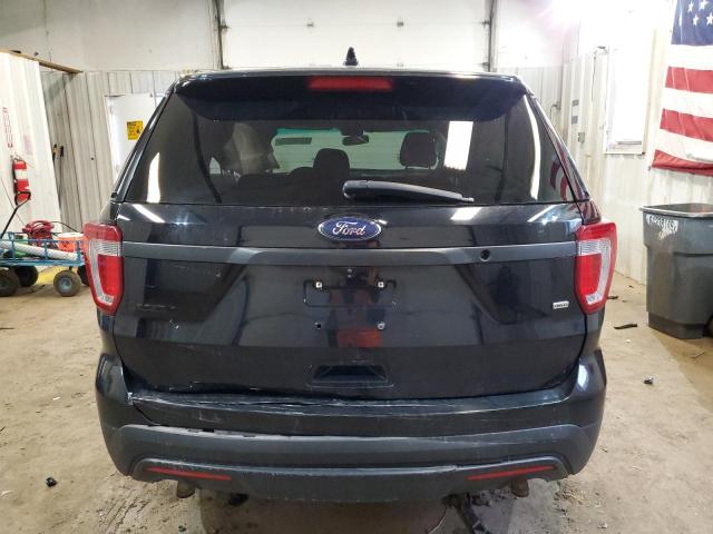 1FM5K8AR7GGC67449 - 2016 FORD EXPLORER POLICE INTERCEPTOR შავი ფოტო 6