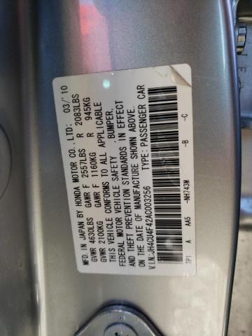 JH4CU4F42AC003256 - 2010 ACURA TSX GRAY photo 13