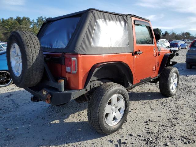 1J4FA24139L734594 - 2009 JEEP WRANGLER X ORANGE photo 3