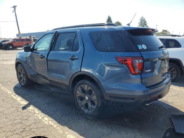1FM5K8GT3JGC68673 - 2018 FORD EXPLORER SPORT Mavi fotoğraf 2