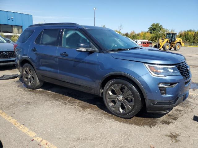 1FM5K8GT3JGC68673 - 2018 FORD EXPLORER SPORT Mavi fotoğraf 4