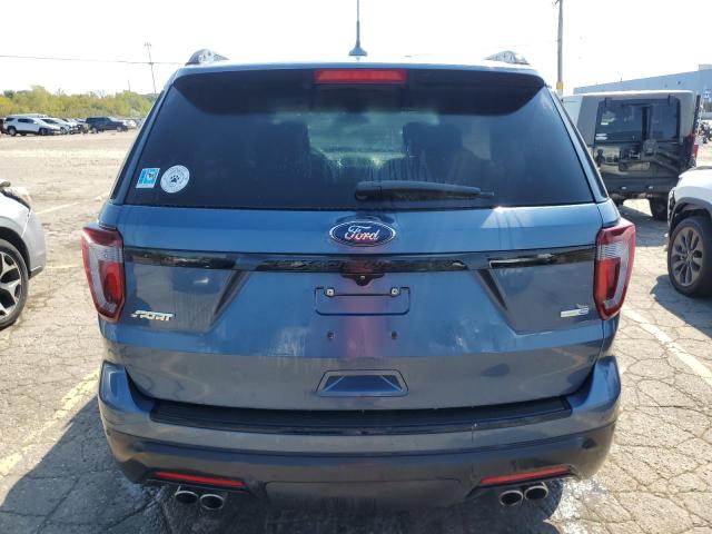 1FM5K8GT3JGC68673 - 2018 FORD EXPLORER SPORT Mavi fotoğraf 6