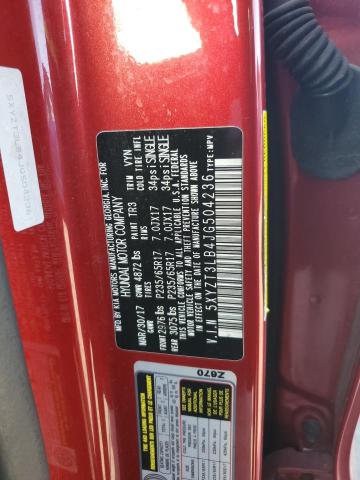 5XYZT3LB4JG504236 - 2018 HYUNDAI SANTA FE SPORT წითელი ფოტო 14