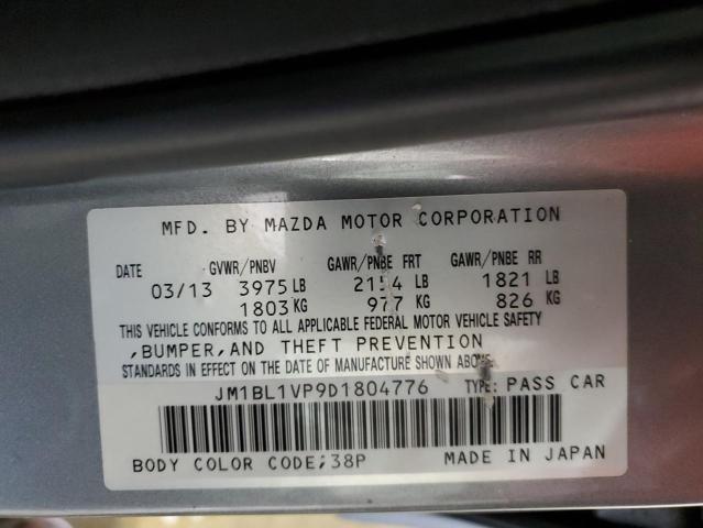 JM1BL1VP9D1804776 - 2013 MAZDA 3 I SILVER photo 12