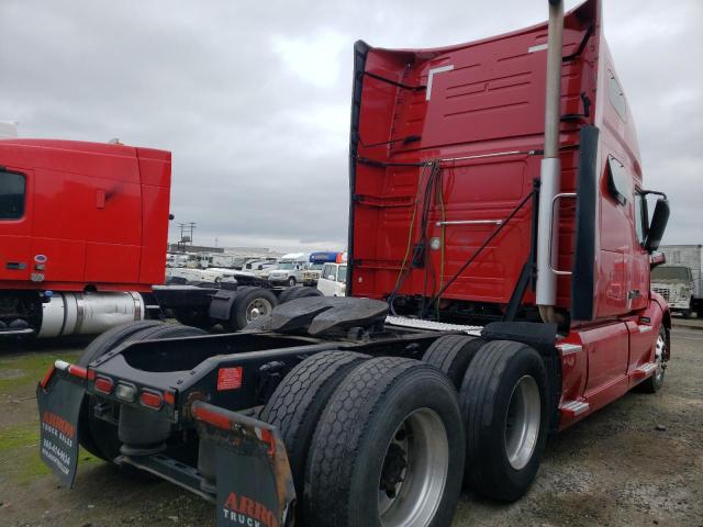 4V4NC9EH1KN903820 - 2019 VOLVO VN VNL RED photo 4