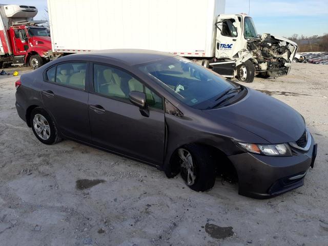 19XFB2F52EE051453 - 2014 HONDA CIVIC LX CHARCOAL photo 4