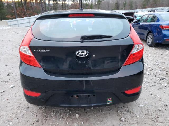 KMHCT5AE3DU137956 - 2013 HYUNDAI ACCENT GLS BLACK photo 6