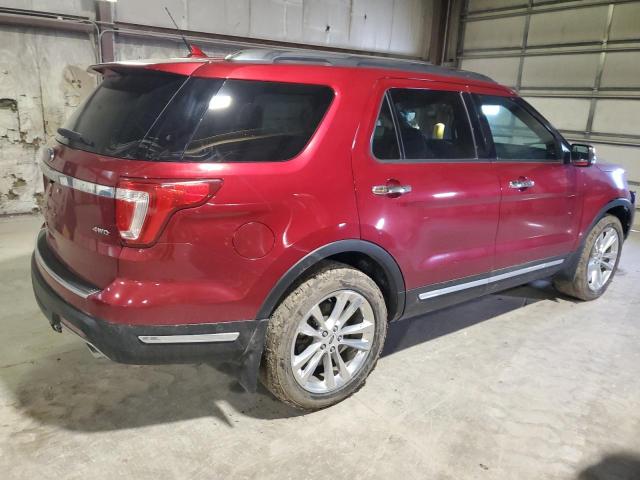 1FM5K8F86JGB08493 - 2018 FORD EXPLORER LIMITED RED photo 3