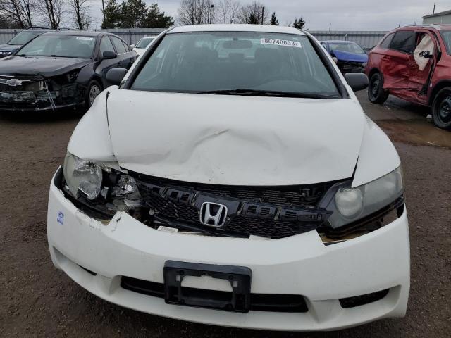 2HGFA1F48BH005339 - 2011 HONDA CIVIC DX-G WHITE photo 5