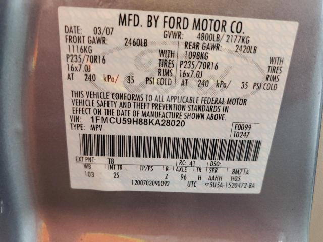 1FMCU59H88KA28020 - 2008 FORD ESCAPE HEV 灰色 照片 13