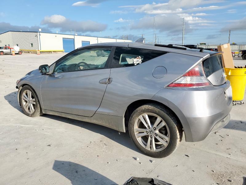 JHMZF1D66BS002416 - 2011 HONDA CR-Z EX ნაცრისფერი ფოტო 2