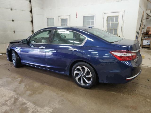 1HGCR2F92HA288020 - 2017 HONDA ACCORD EXL BLUE photo 2