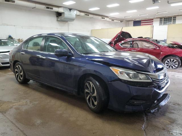 1HGCR2F92HA288020 - 2017 HONDA ACCORD EXL BLUE photo 4