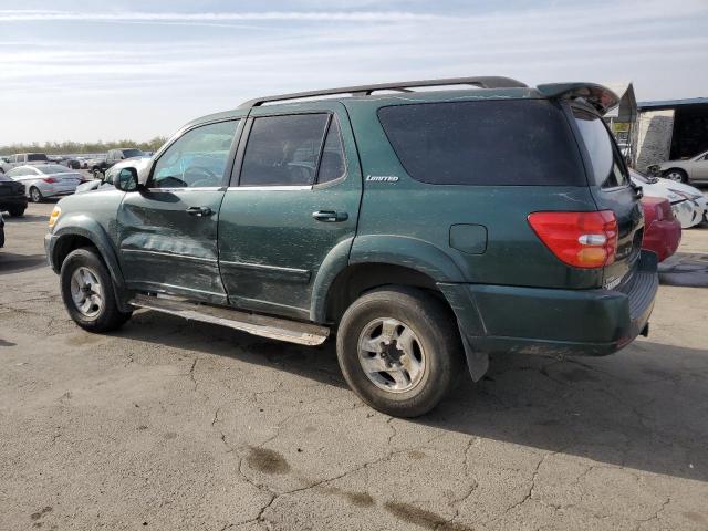 5TDBT48A51S001471 - 2001 TOYOTA SEQUOIA LIMITED GREEN photo 2
