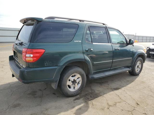 5TDBT48A51S001471 - 2001 TOYOTA SEQUOIA LIMITED GREEN photo 3