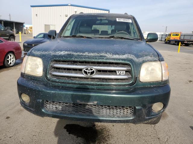 5TDBT48A51S001471 - 2001 TOYOTA SEQUOIA LIMITED GREEN photo 5