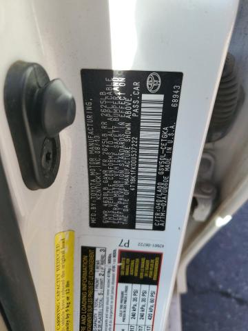 4T1BK1FK0DU537222 - 2013 TOYOTA CAMRY SE თეთრი ფოტო 12