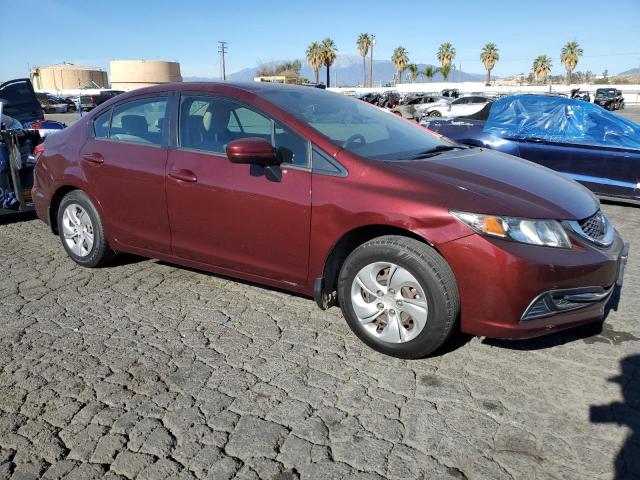 19XFB2F53FE299194 - 2015 HONDA CIVIC LX BURGUNDY photo 4