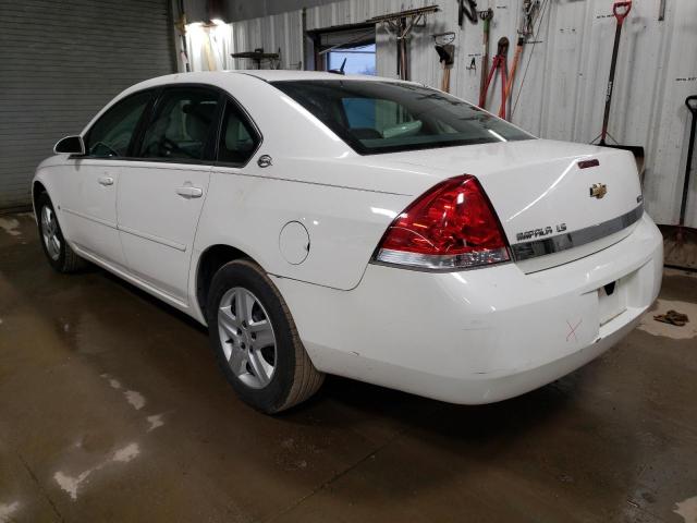 2G1WB58K089174121 - 2008 CHEVROLET IMPALA LS WHITE photo 2